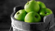 hd green apple fruitstore wallpaper