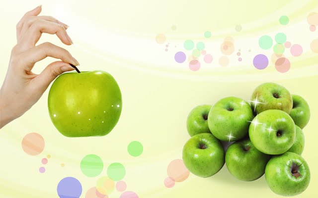 images green apple fruit wallpaper