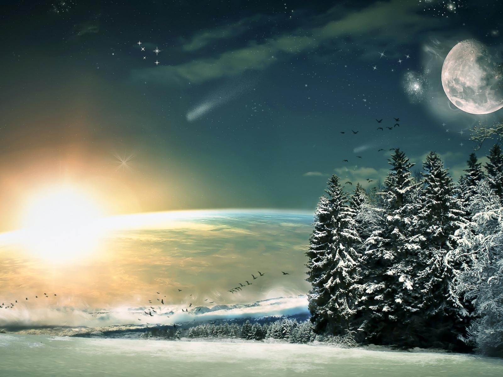 desktop fantasy pics of the moon wallpaper