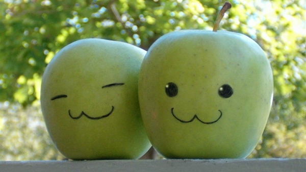 hd orange green apple fruits wallpaper